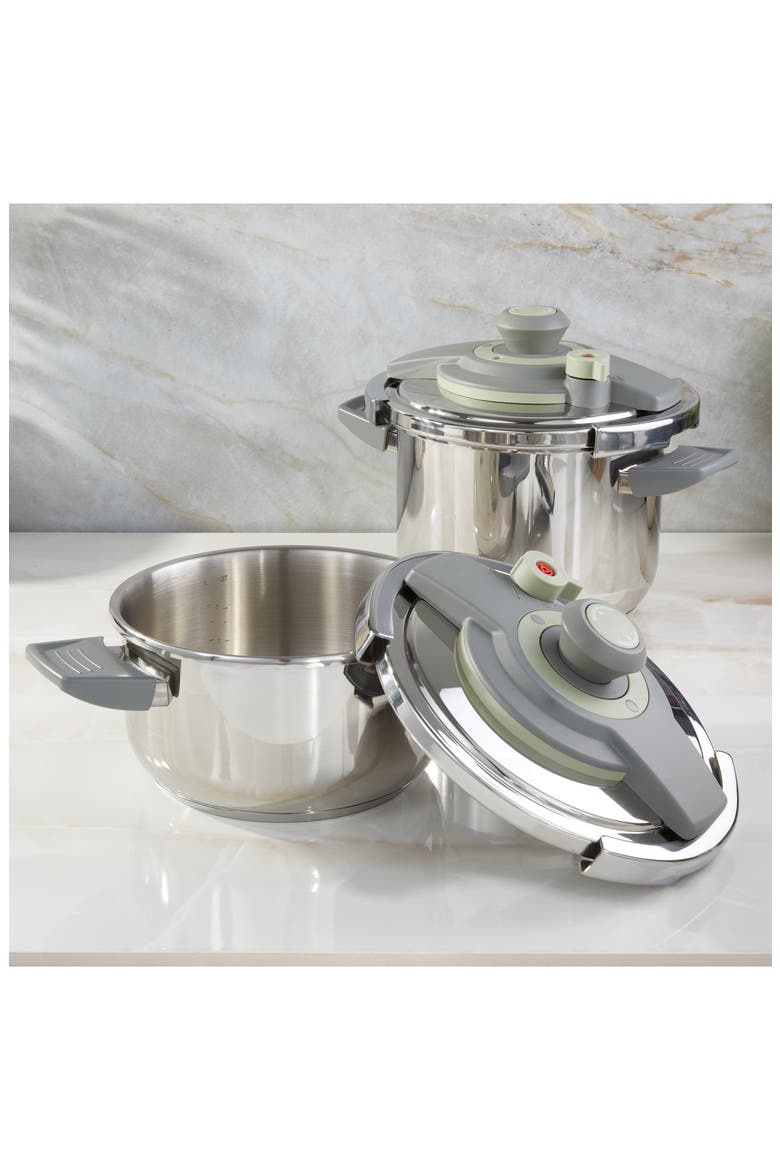 Leo Vita 4-Piece Pressure Cooker Set, Alternate, color, GREEN