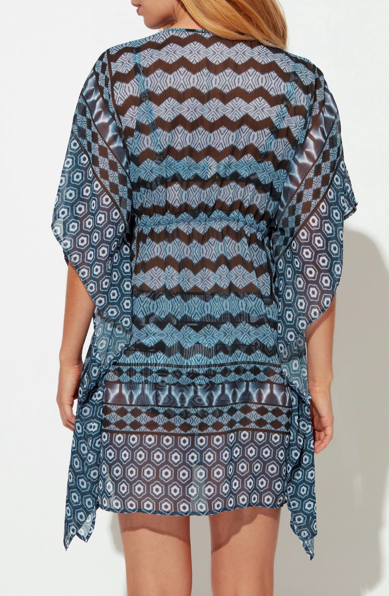 BLEU by Rod Beattie Island Time Chiffon Cover-Up Caftan, Alternate, color,