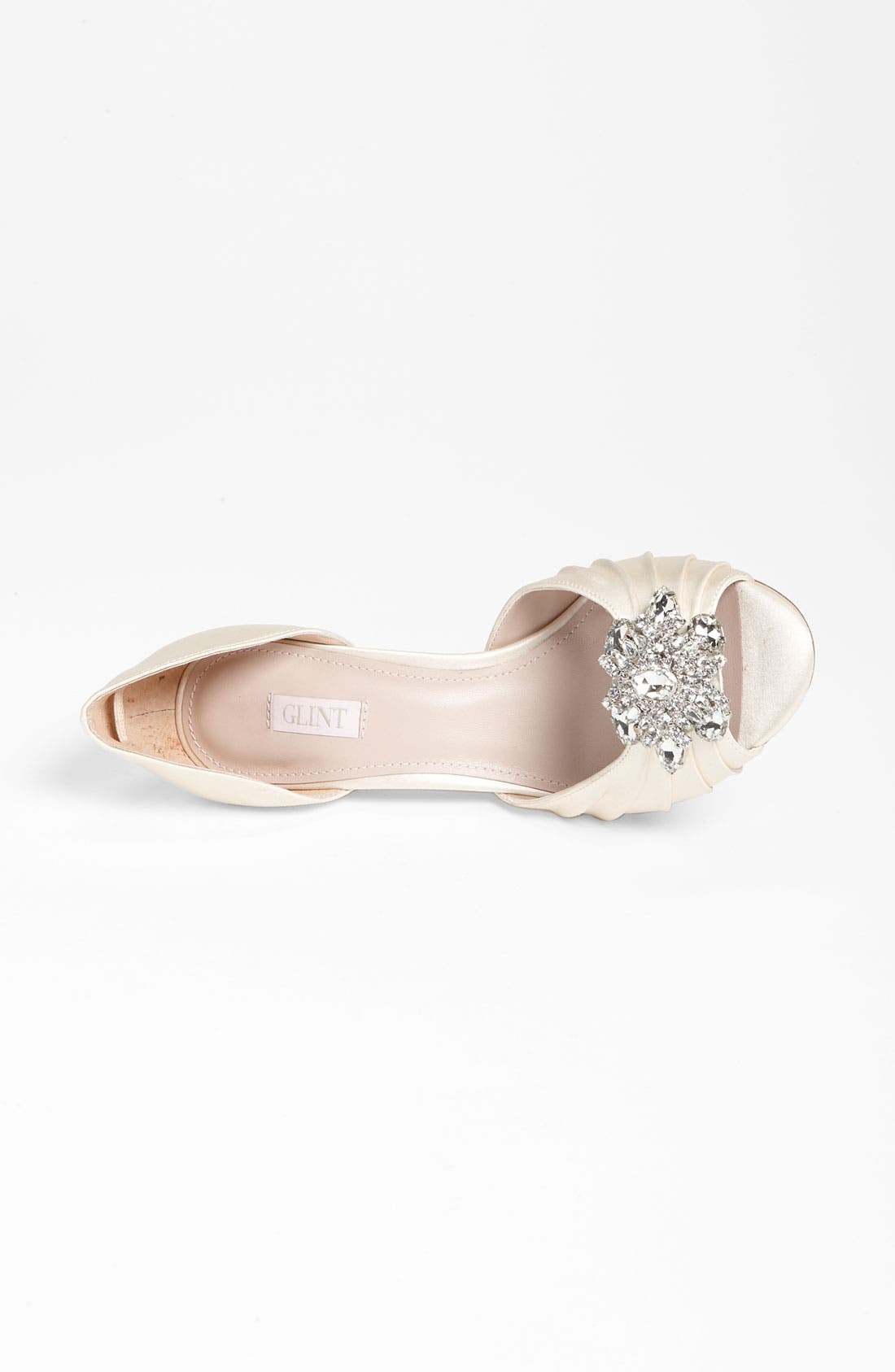 RADIANCE ORNAMENT PEEP TOE PUMP, Alternate, color, IVORY