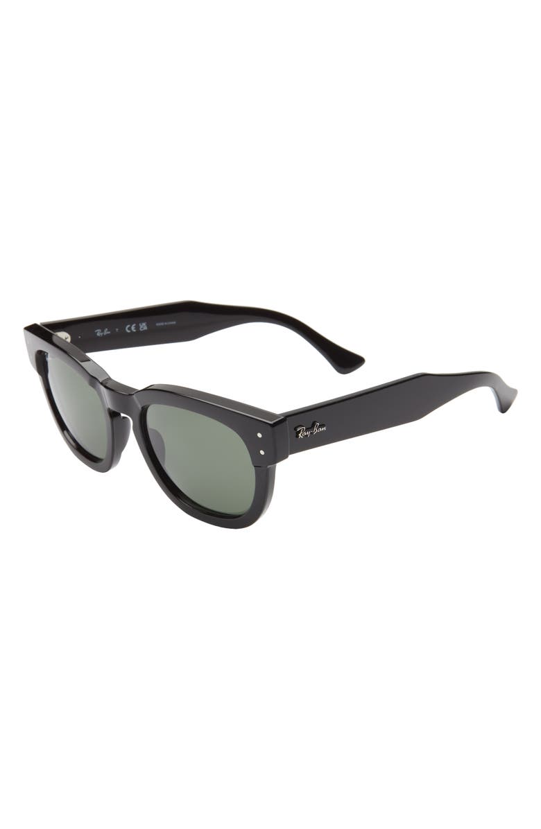 Ray-Ban Mega Hawkeye 53mm Square Sunglasses, Alternate, color, Black