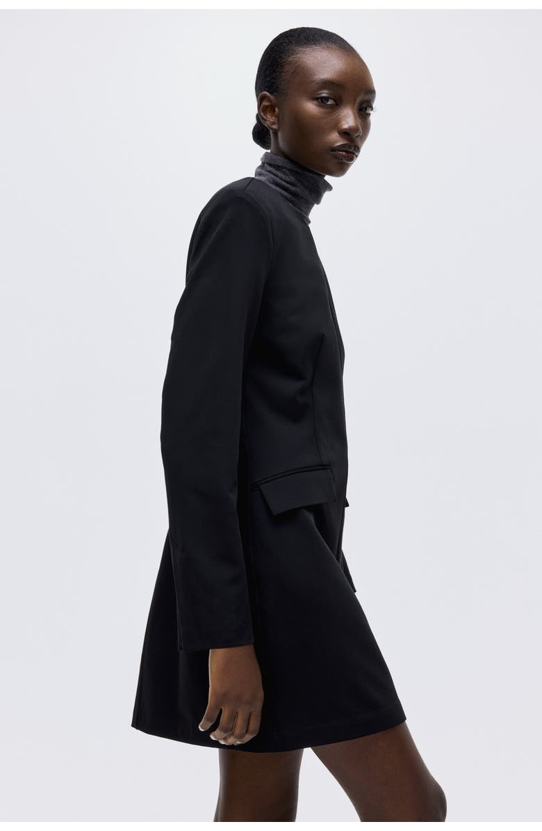 H&M Short Dress, Alternate, color, Black