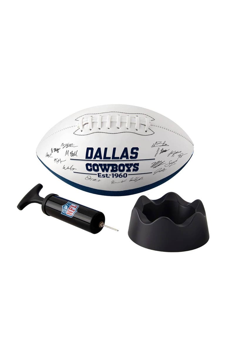 Dallas Cowboys 2025 Autograph Signature Football, Alternate, color, Navy
