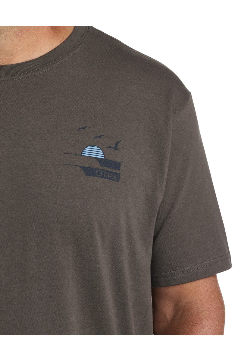 O'Neill Big & Tall Sunset Lines Graphic Tee, Alternate, color, 
