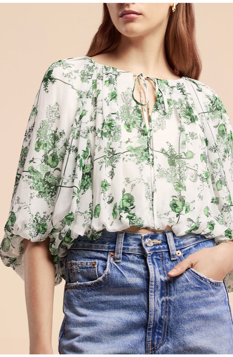 Rebecca Taylor Conservatory Fleur Bubble Top, Main, color,
