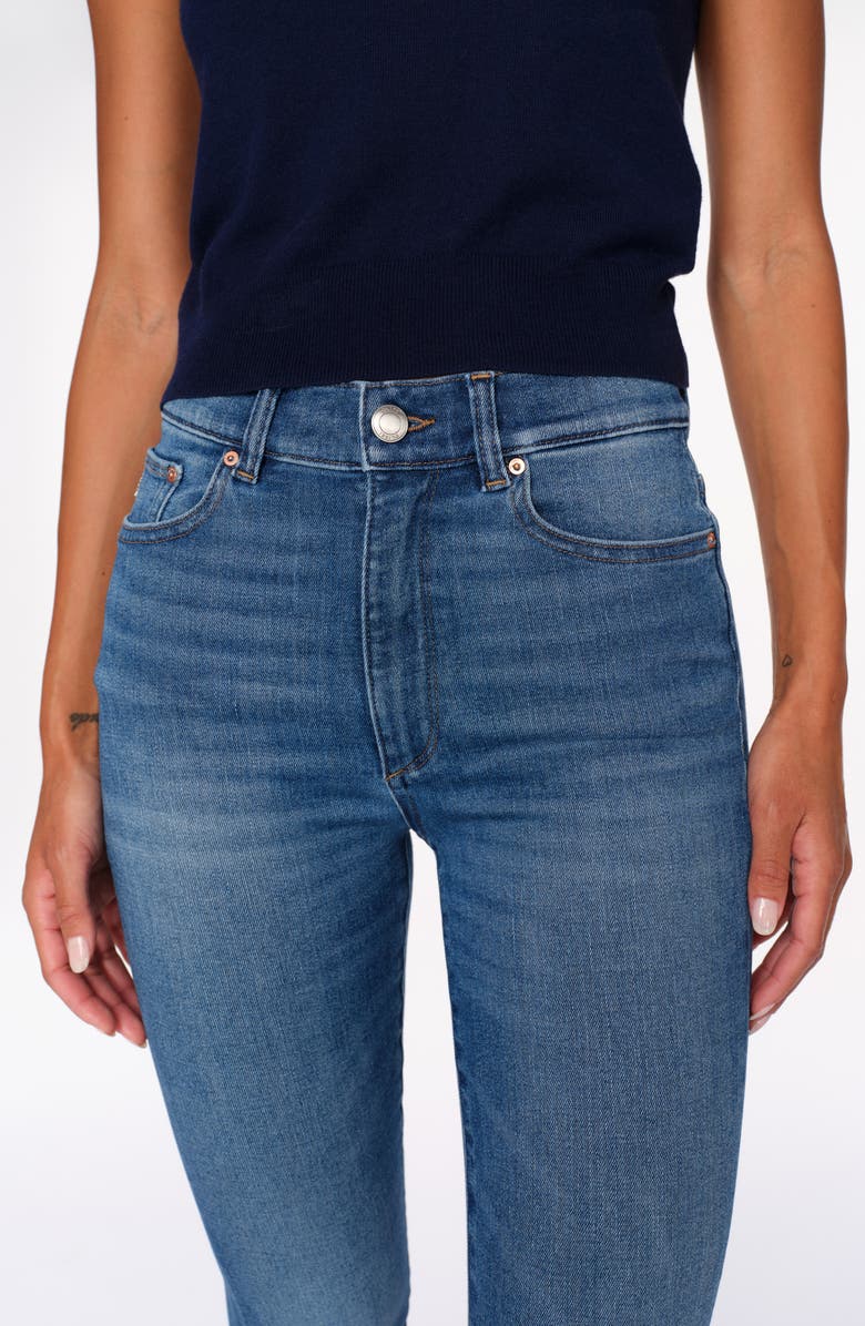 DL1961 Bridget Instasculpt Raw Hem High Waist Bootcut Jeans, Alternate, color, 