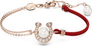 Swarovski Symbolica Swarovski Faux Pearl Horseshoe Bracelet
