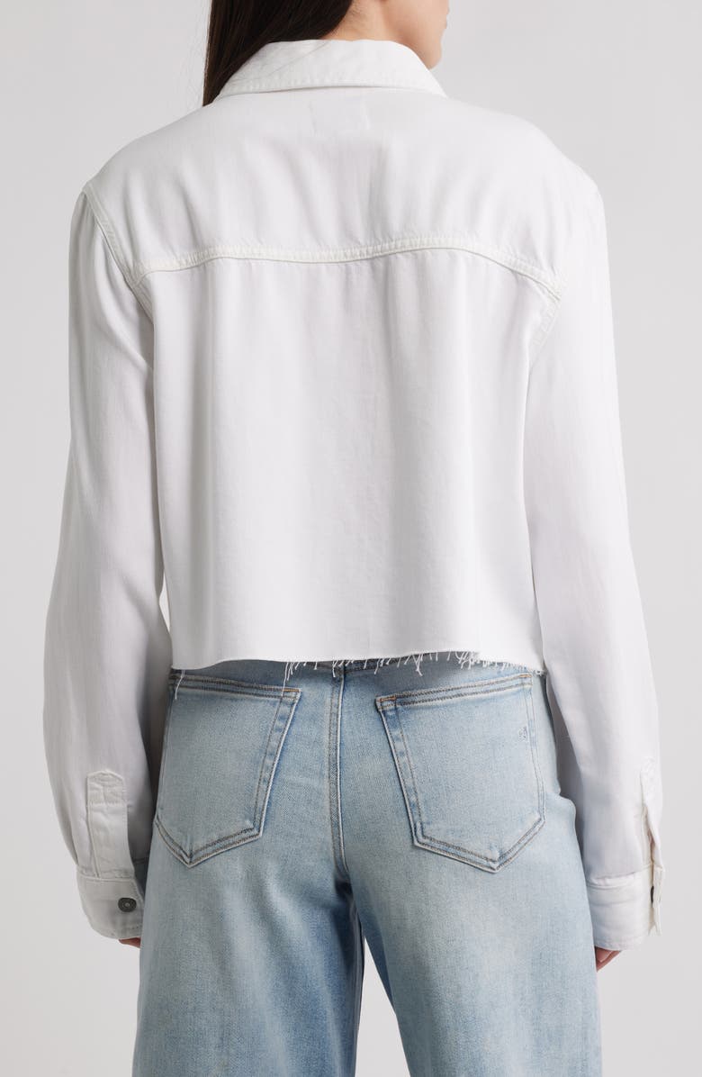 HIDDEN JEANS Classic Crop Denim Shirt Jacket, Alternate, color, White