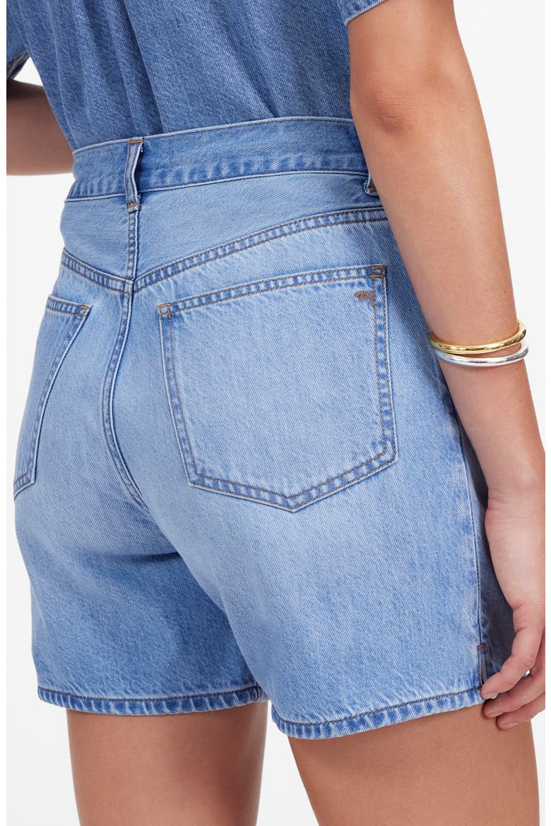 Drawstring Denim Shorts, Alternate, color, HAMBLEY WASH