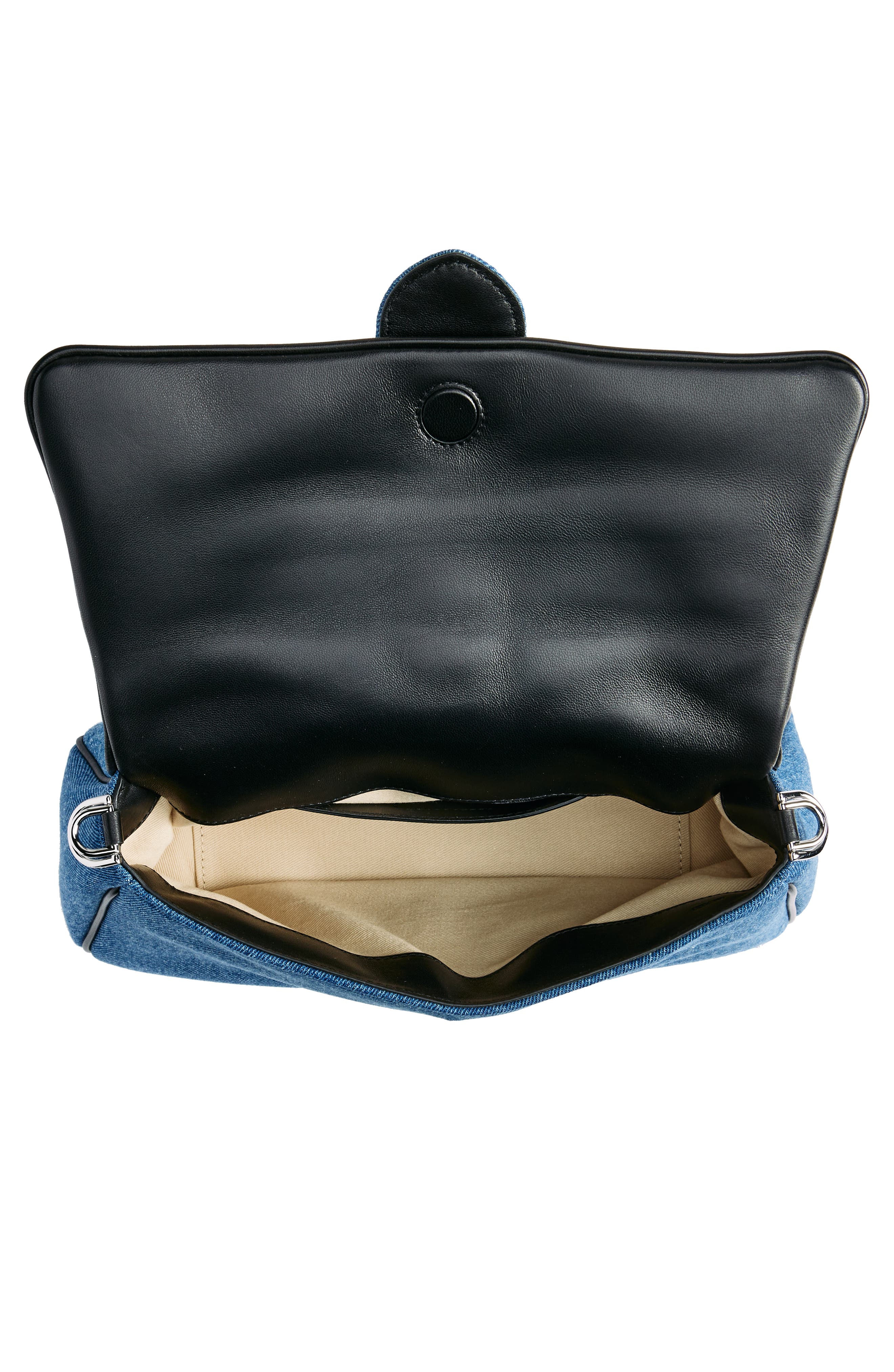 Jacquemus Le Bambimou Denim Shoulder Bag, Alternate, color, 