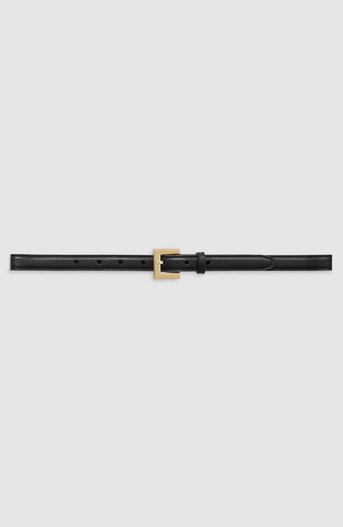 ANINE BING Nicola Belt in Black With Gold at Nordstrom, Size X-Small/small