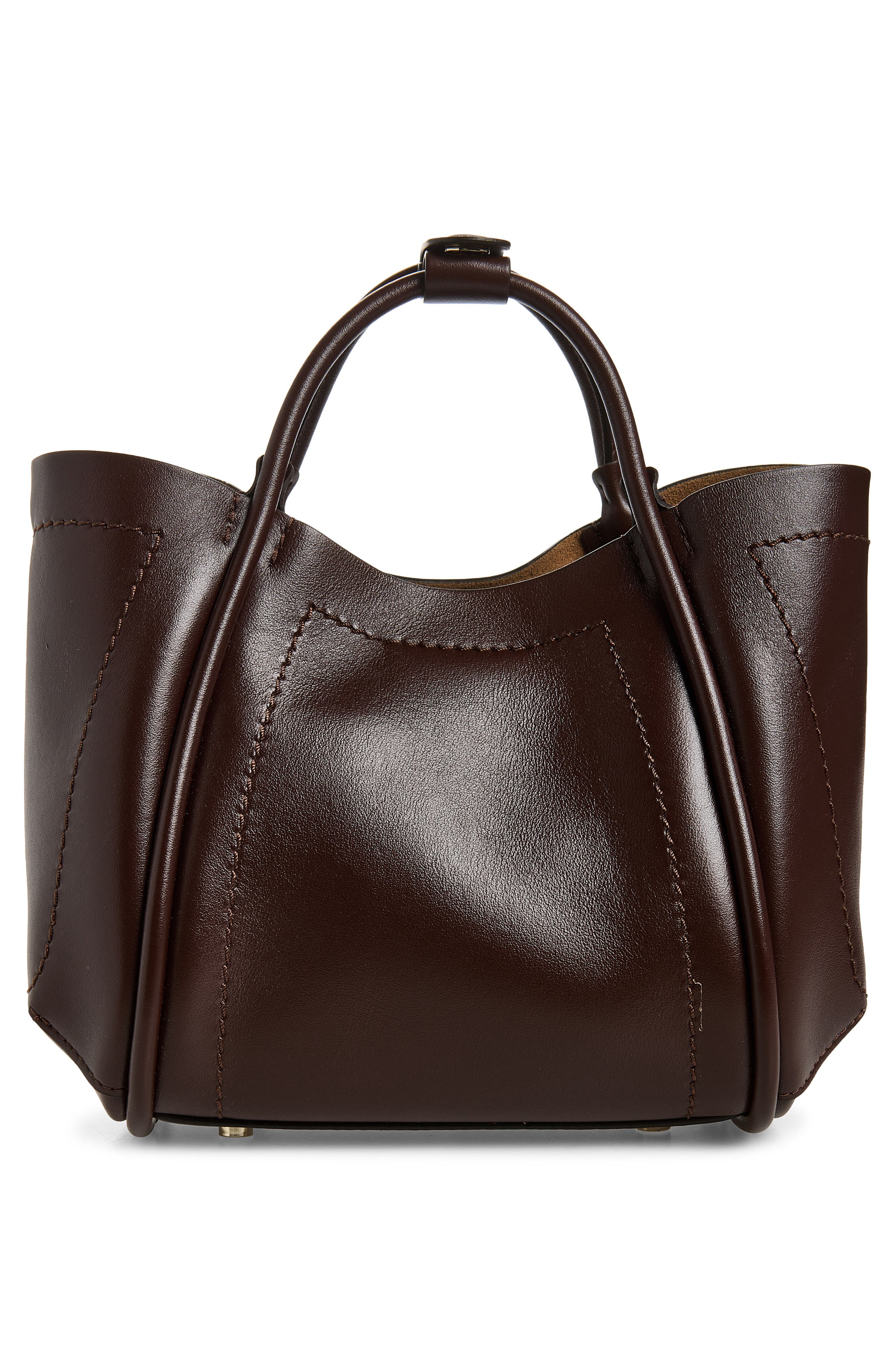 Marin Extra Small Leather Crossbody Bag, Alternate, color, BROWN