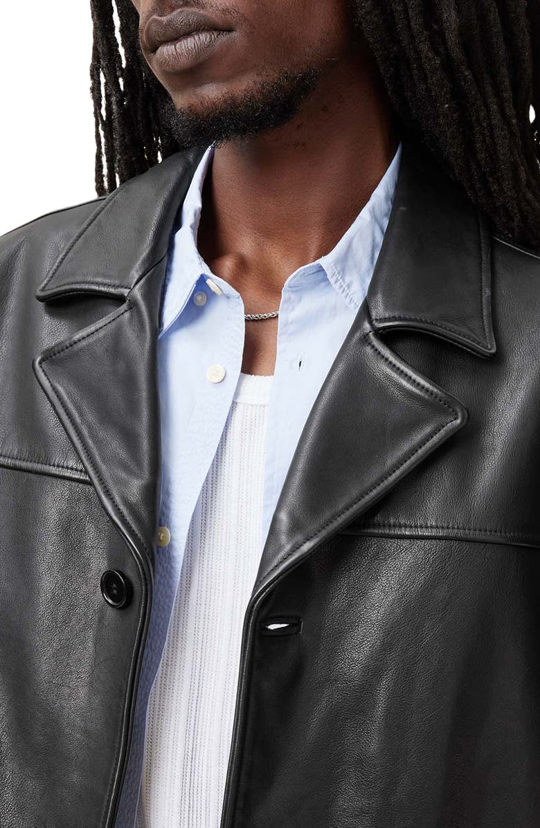 AllSaints Lucas Leather Jacket, Alternate, color, 