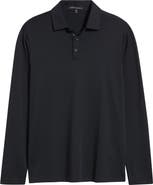 Robert Barakett Georgia Long Sleeve Pima Cotton Polo