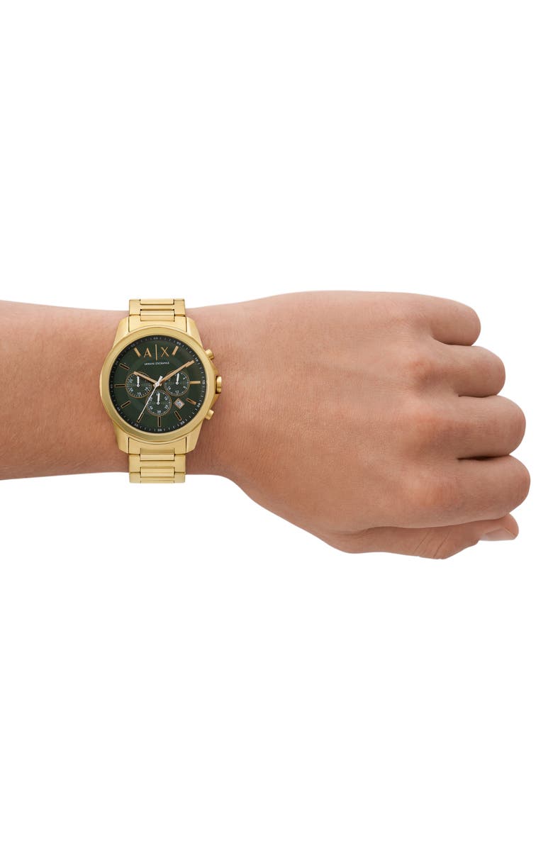 AX Armani Exchange Chronograph Bracelet Watch, 44mm, Alternate, color, 