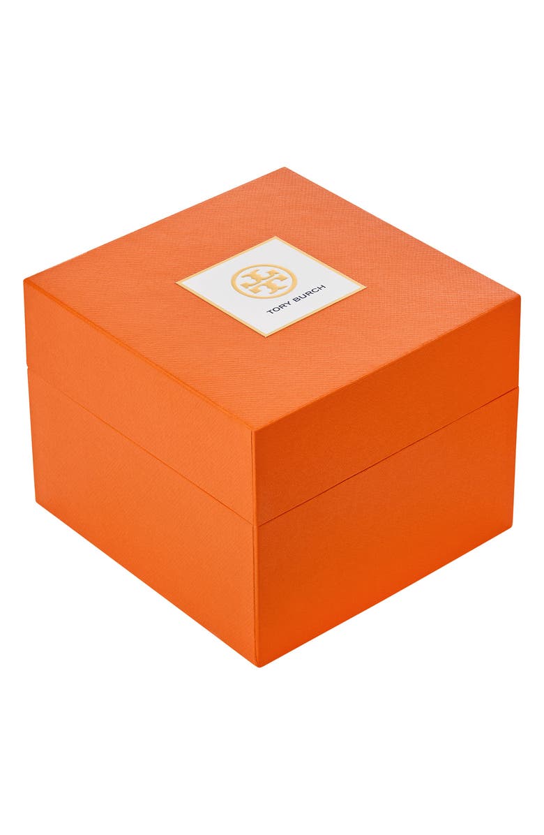 Tory Burch The Kira Clover Bangle Watch Set, Alternate, color, 