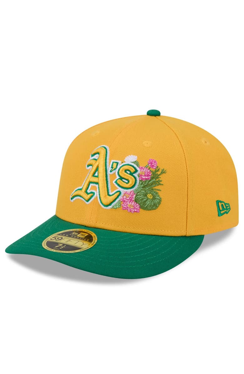 New Era Men's New Era  Gold/Green Athletics 2026 Spring Training Low Profile 59FIFTY Fitted Hat, Alternate, color, Gold