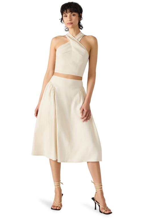STEVE MADDEN STEVE MADDEN BROOKLYN LINEN BLEND SKIRT 