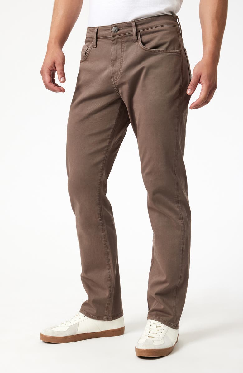 Mavi Jeans Matt Relaxed Straight Leg Twill Pants, Alternate, color, Brown Casual Twill