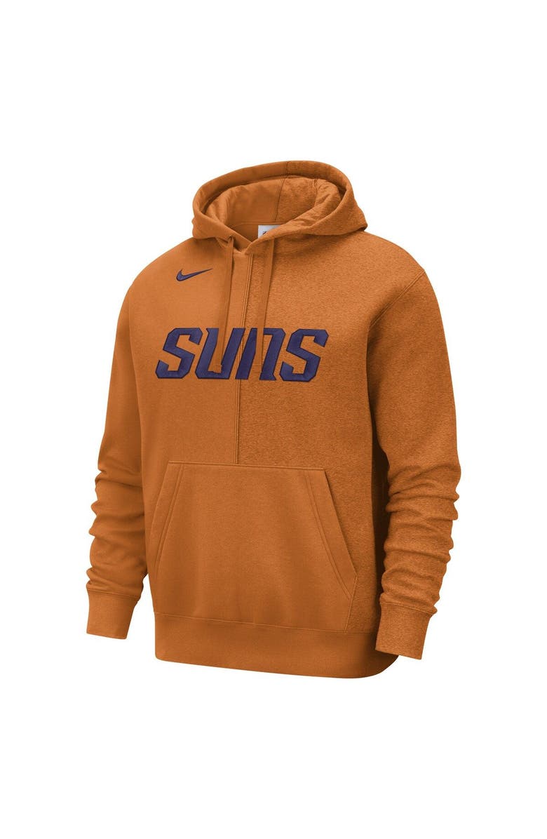 Nike Men's Nike Orange Phoenix Suns Courtside Versus Stitch Split Pullover Hoodie, Alternate, color, Orange