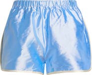 Donni The Silk Taffeta Racer Stripe Shorts