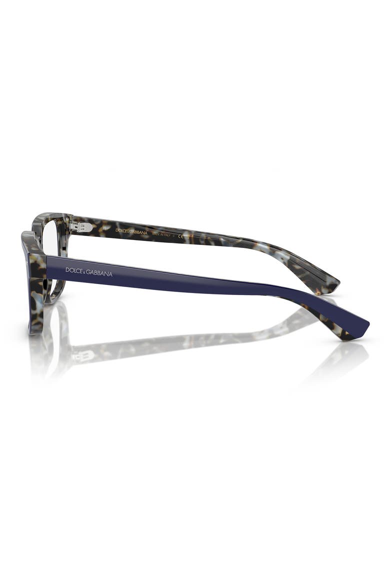 54mm Square Optical Glasses, Alternate, color, BLUE HAVANA / DEMO LENS
