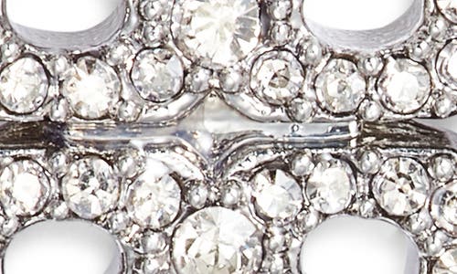 Tory Burch Kira Pavé Stud Earrings In Metallic