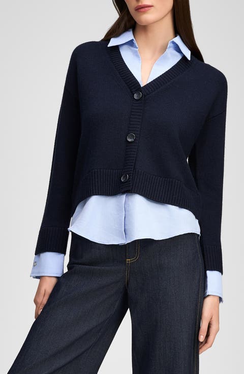 Megan Mixed Media Pullover Sweater