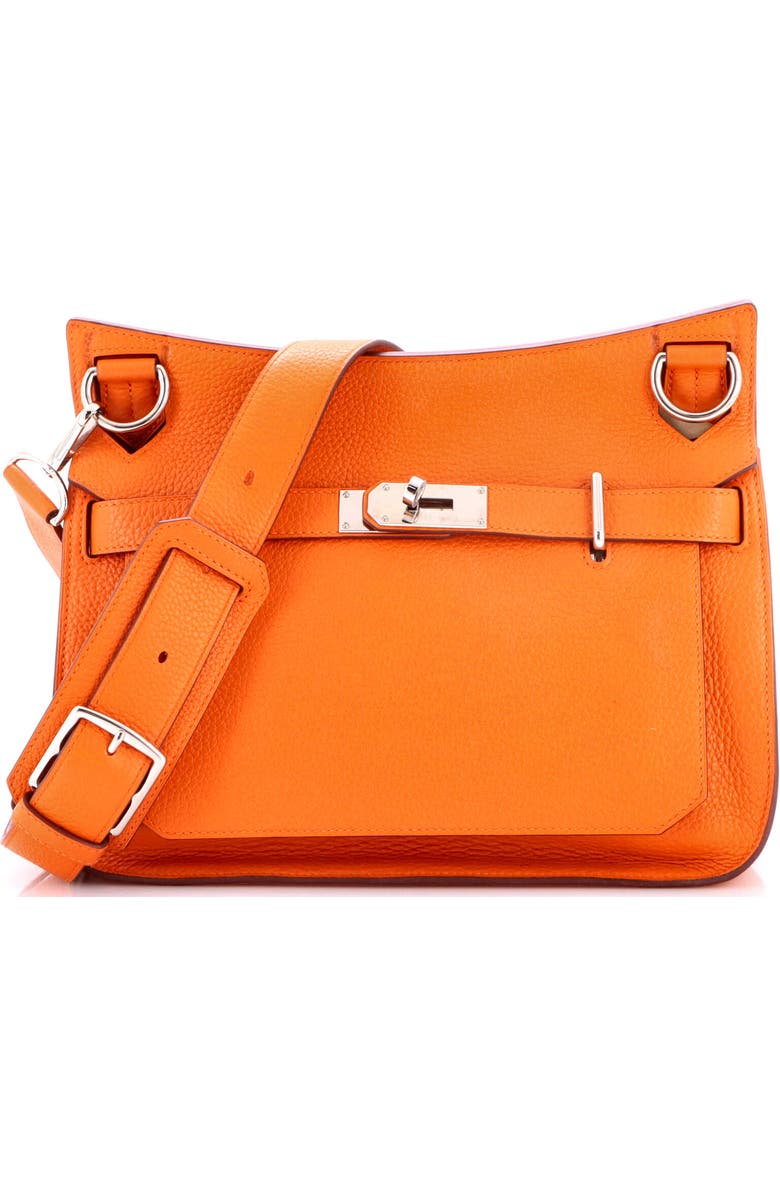 Pre-Owned Hermes Jypsiere Bag Clemence 31, Main, color, Orange H