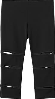 MANGO Cutout Capri Leggings