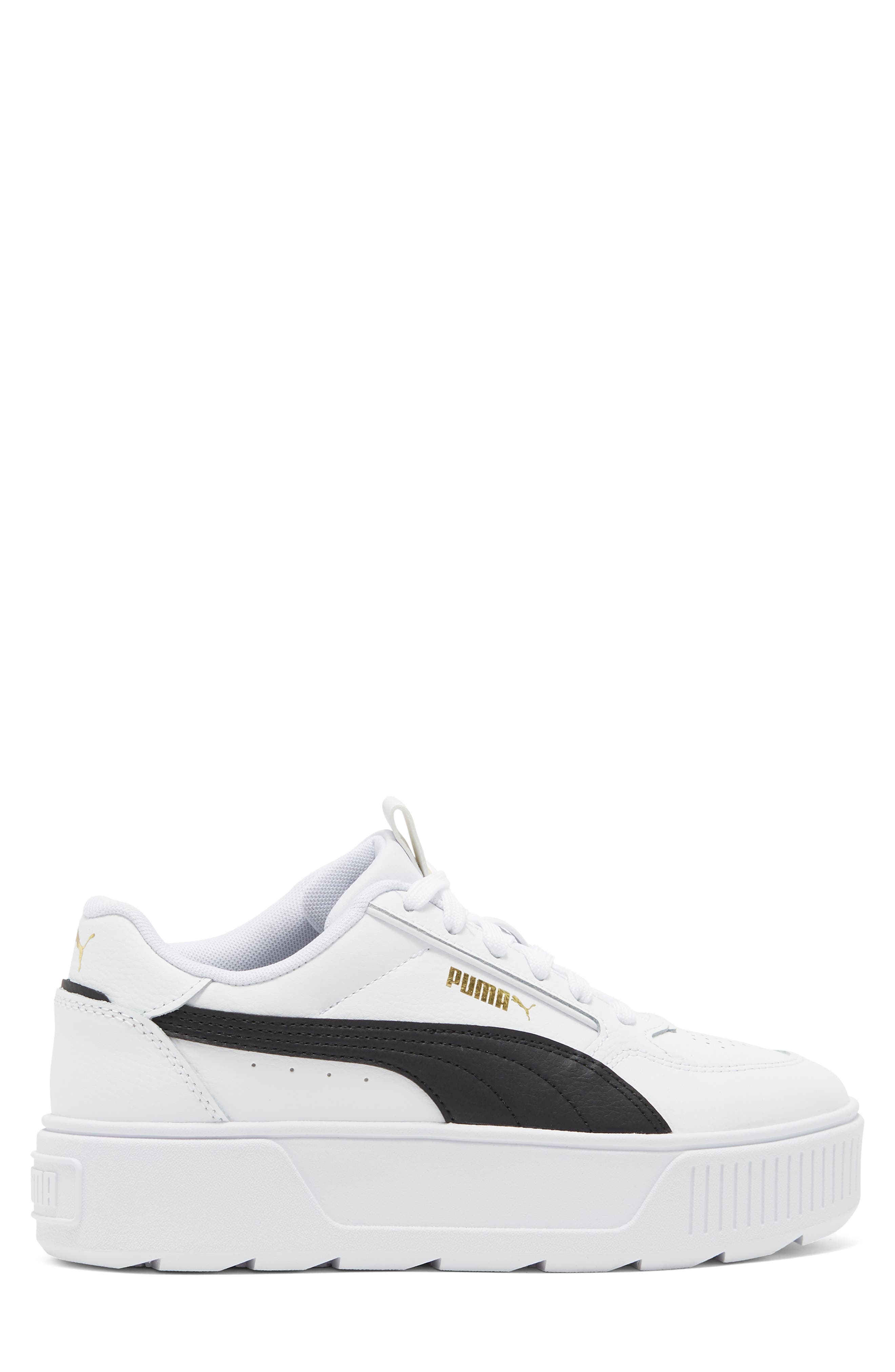 PUMA Karmen Rebelle Platform Sneaker, Alternate, color, Puma White-Puma Black