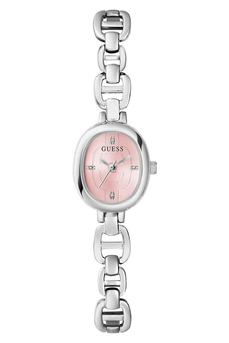 Sweet & Petite Oval Bracelet Watch, 24mm x 21mm, Main, color, PINK