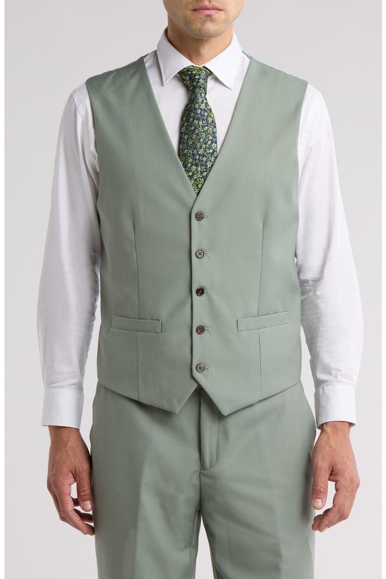 Premium Slim Fit 3-Piece Suit, Alternate, color, SAGE