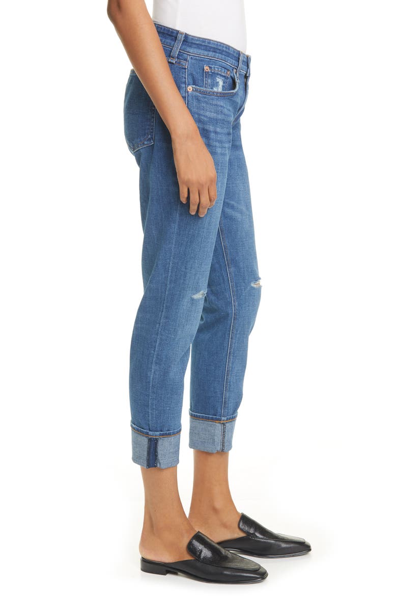 Dre Ripped Slim Boyfriend Jeans, Alternate, color, MISSION CI