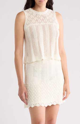 Sofia Crochet Sleeveless Sweater