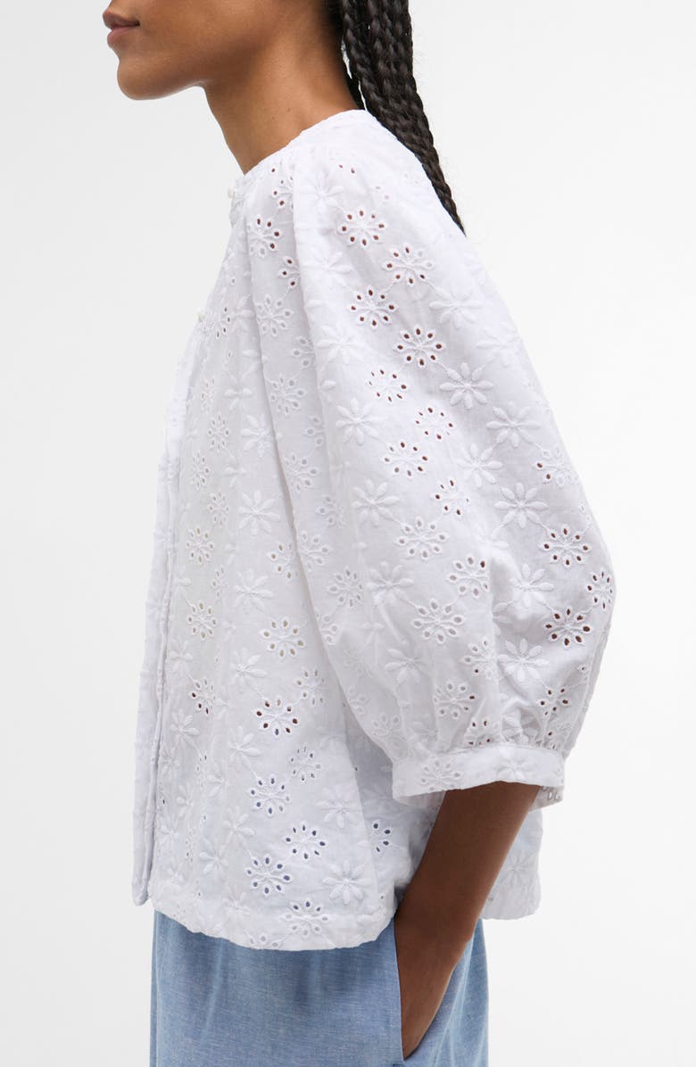 Barbour Layla Embroidered Top, Alternate, color, 