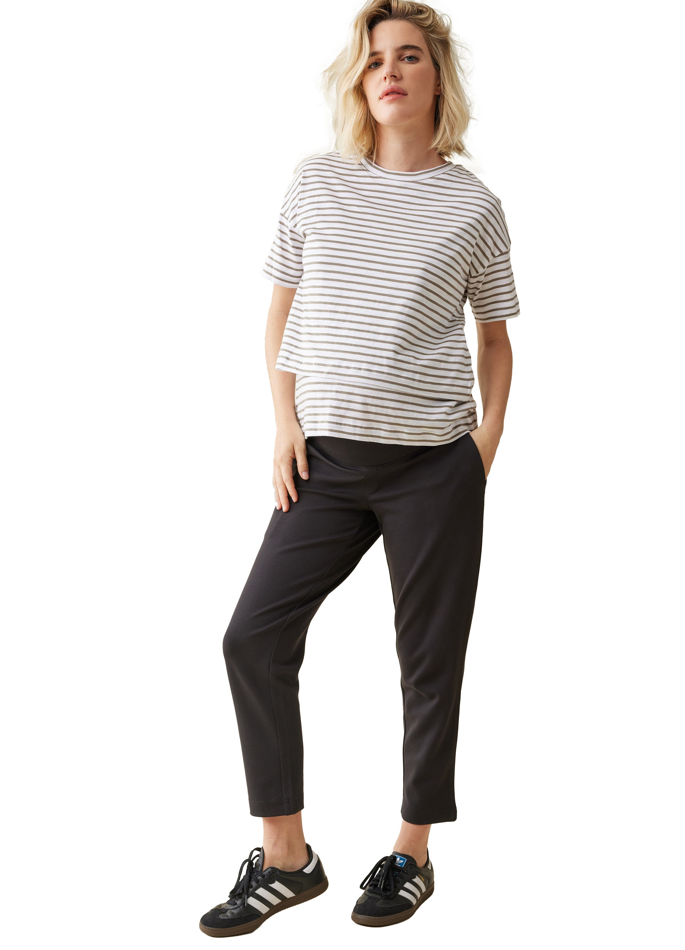 The Essential Black Ponte Maternity Pant