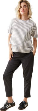 Ingrid & Isabel The Essential Black Ponte Maternity Pant