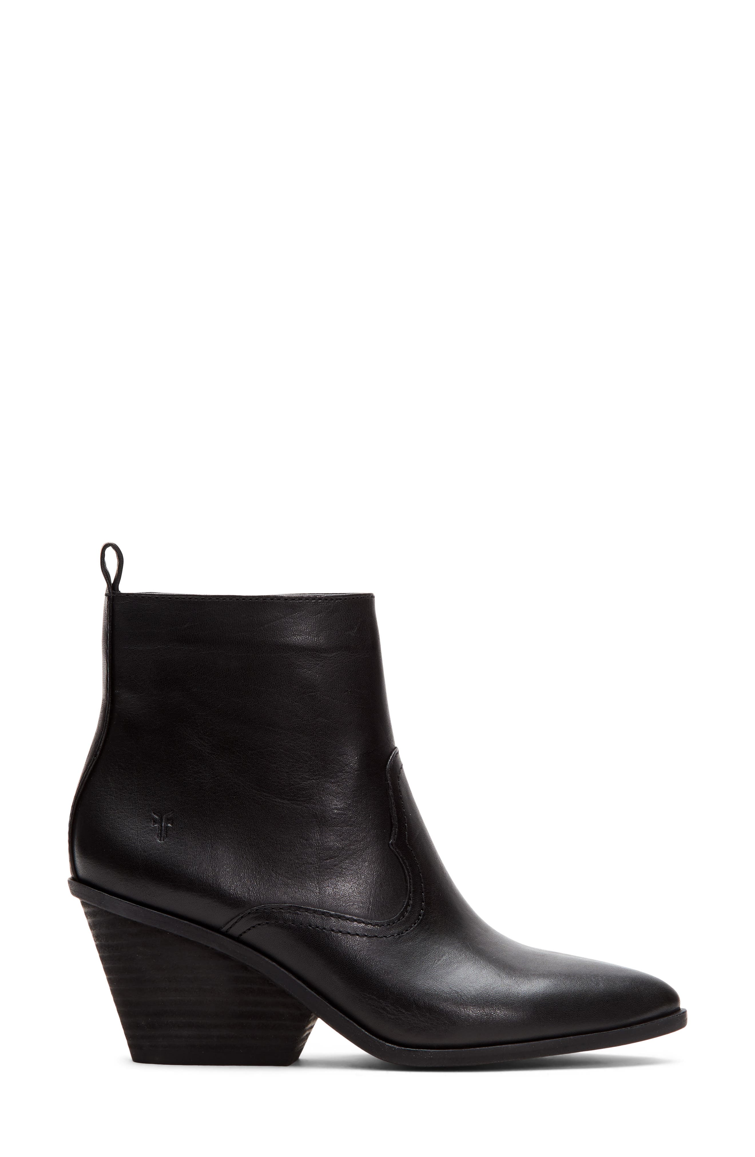 Amado Demi Wedge Bootie, Alternate, color, BLACK LEATHER