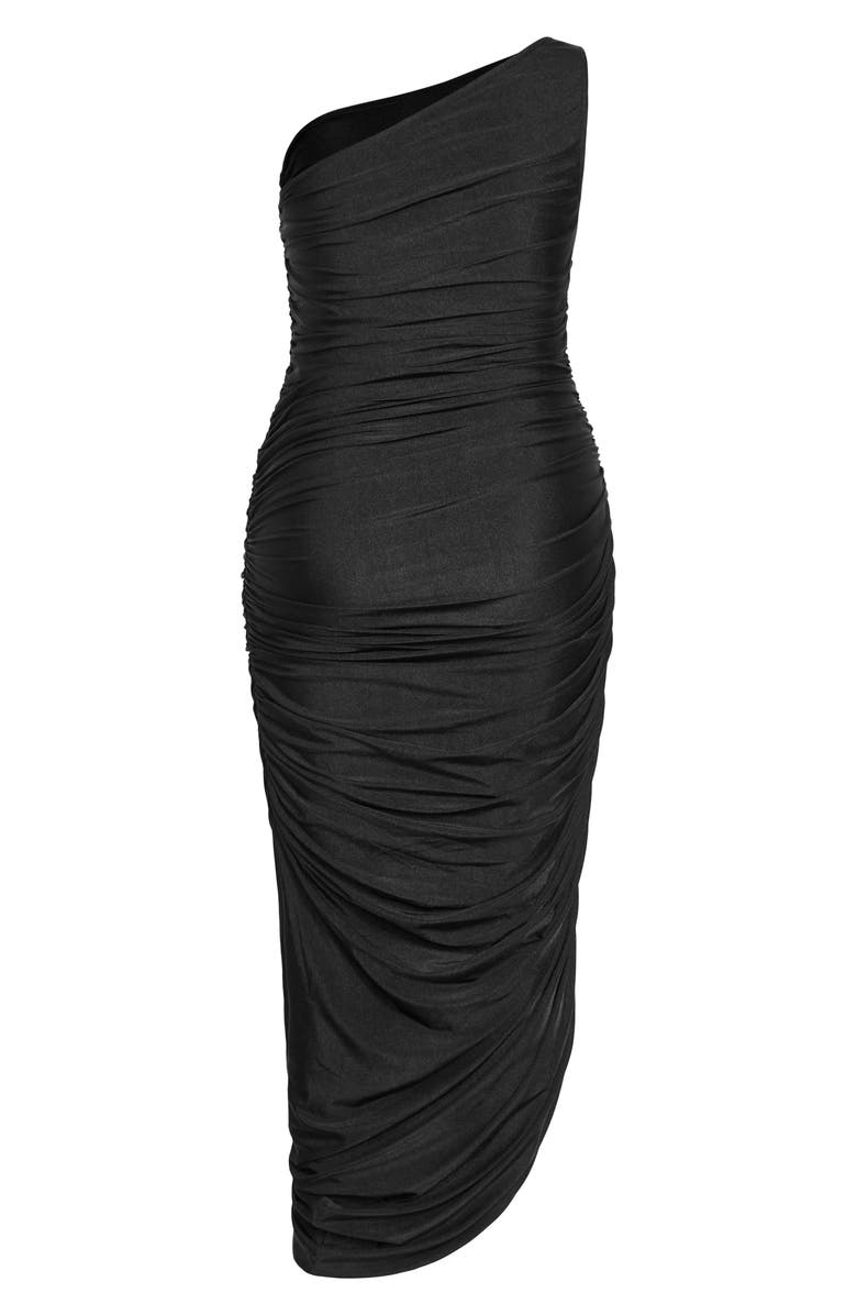 City Chic Lara One Shoulder Sheath Dress, Alternate, color, 