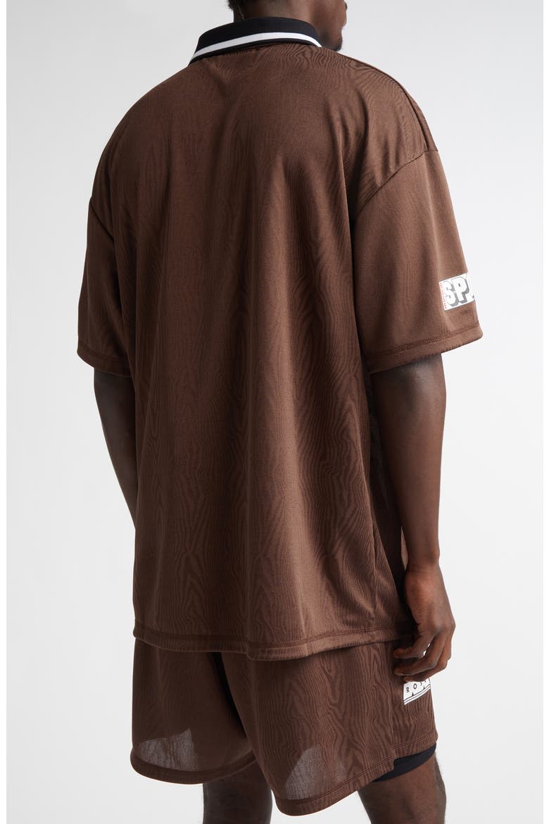 Football Polo, Alternate, color, BROWN BROWN