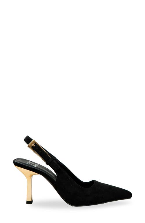 Chase & Chloe Chase And Chloe Slingback Pump In Black
