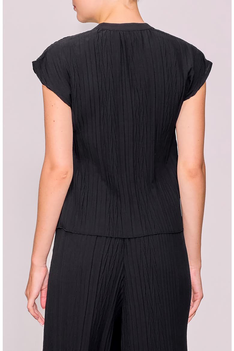 Twist Pleat Top, Alternate, color, BLACK