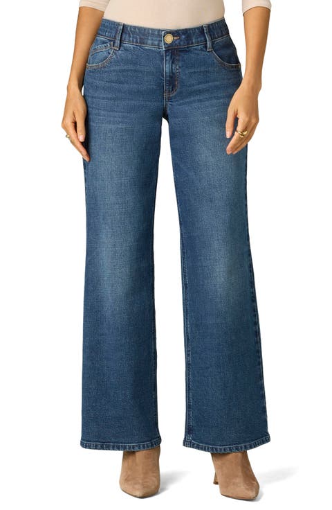 Sam Mid Rise Wide Leg Jeans