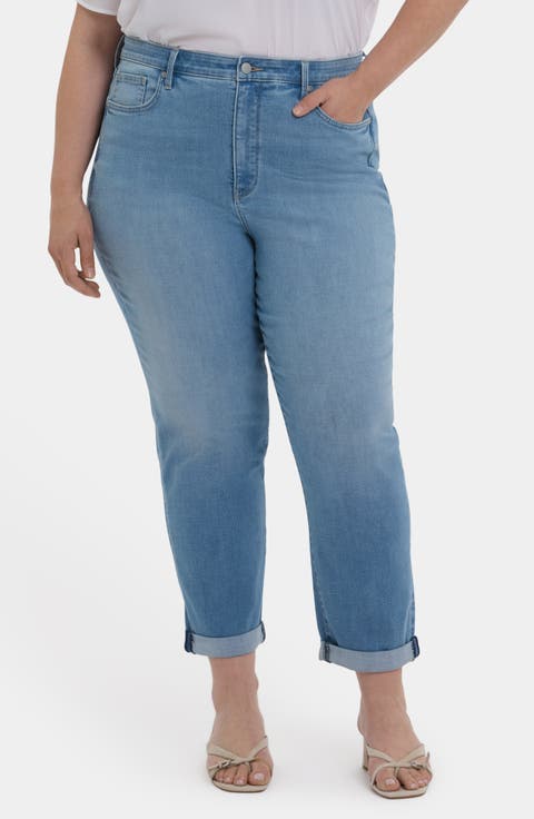 Margot High Waist Girlfriend Jeans (Plus Size)