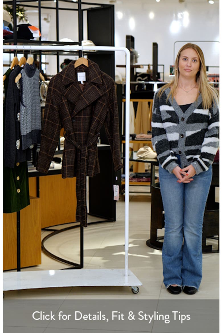 Double Breasted Plaid Coat video