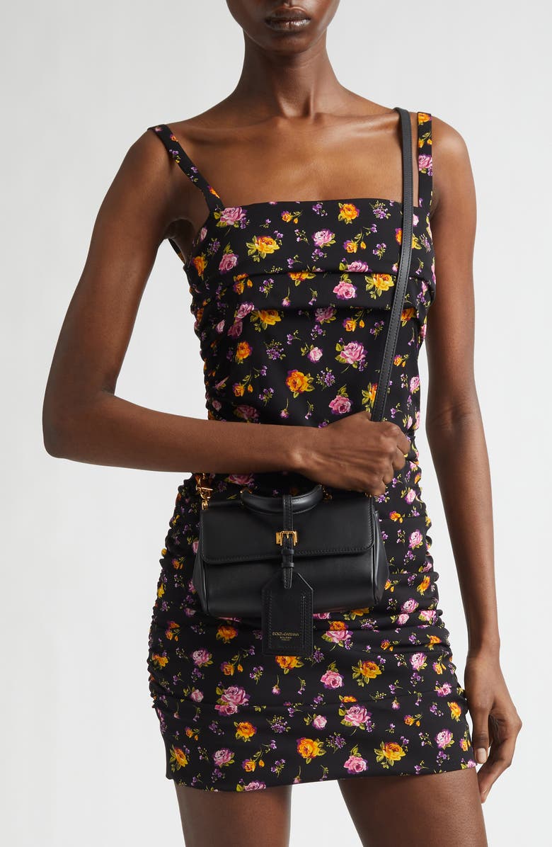 Dolce&Gabbana Mini My Sicily Handbag, Alternate, color, 80999 Nero