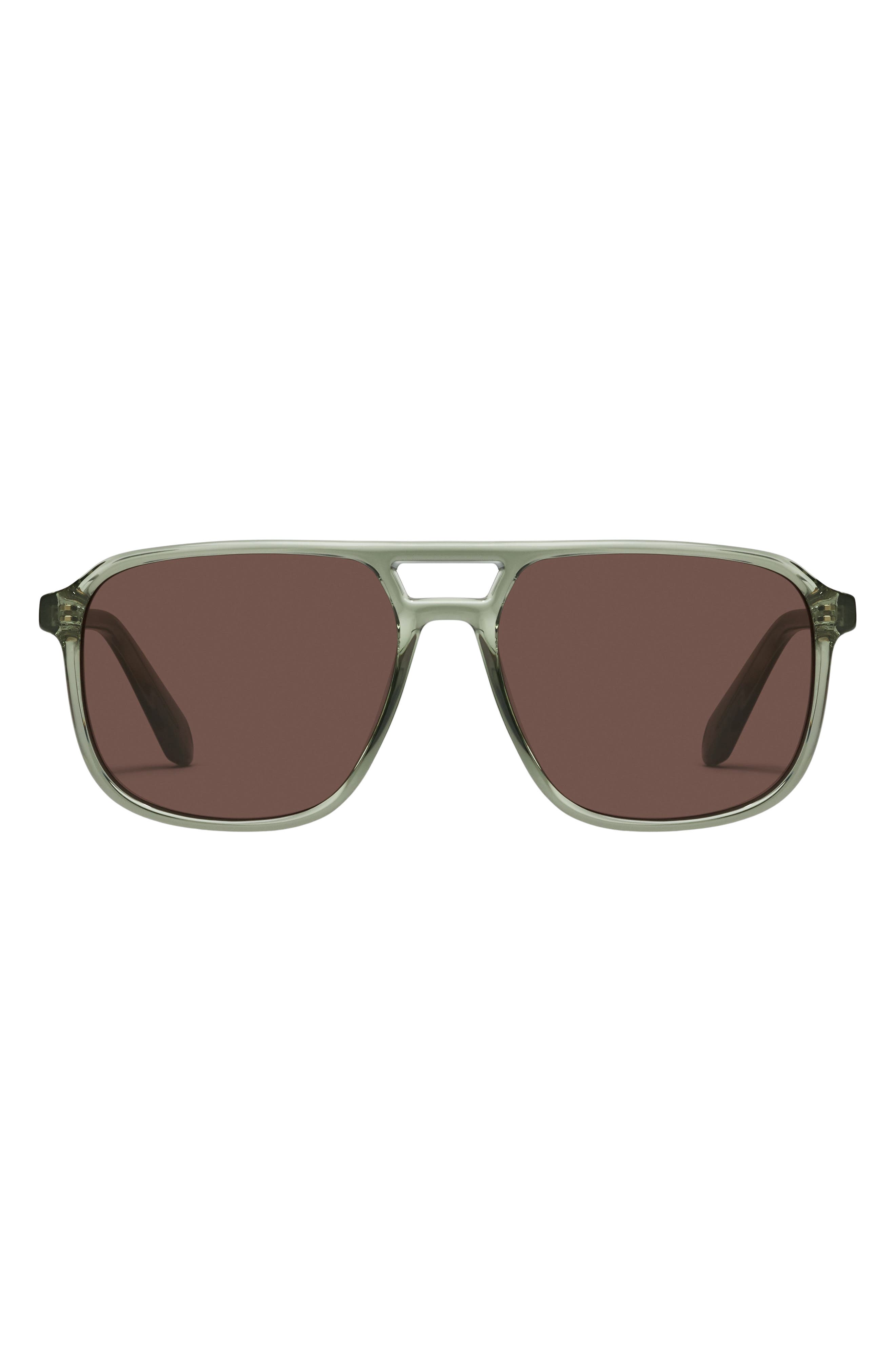 QUAY On the Fly 57mm Aviator Sunglasses