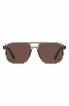 QUAY On the Fly 57mm Aviator Sunglasses