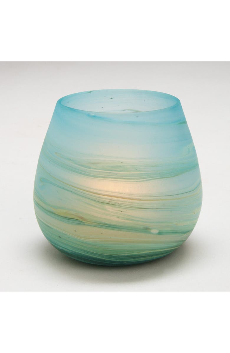 Ten Thousand Villages Desert Sands Votive Holder, Main, color, Blue Green