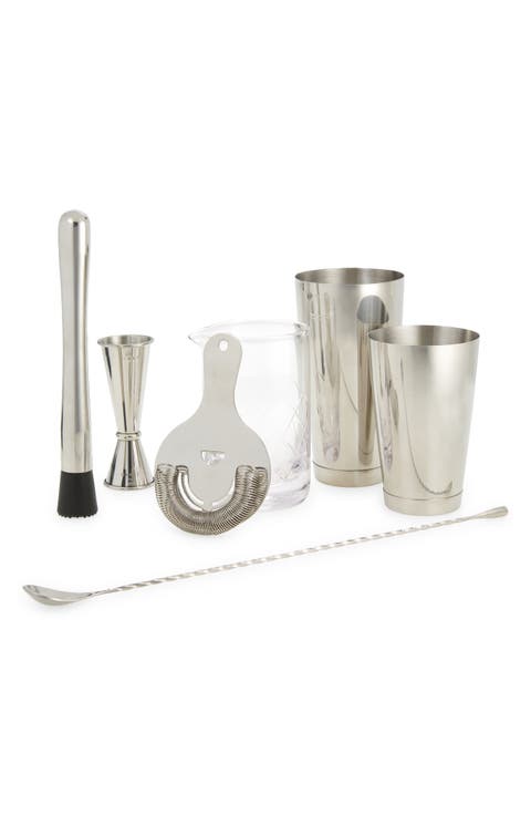 7-Piece Barware Set in Stainless Steel